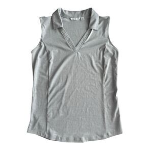Lady Hagen Gray Sleeveless Golf Polo XS